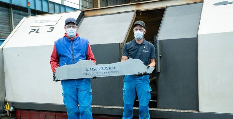 MSC CRUCEROS COMIENZA LA CONSTRUCCIÓN DE MSC EURIBIA